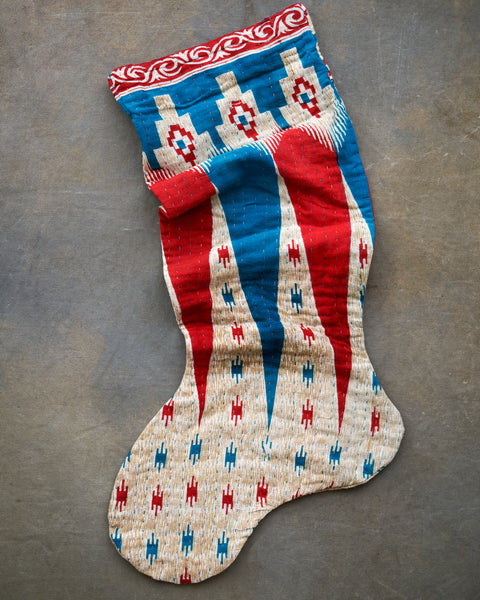 Hand made Xmas stocking. By women