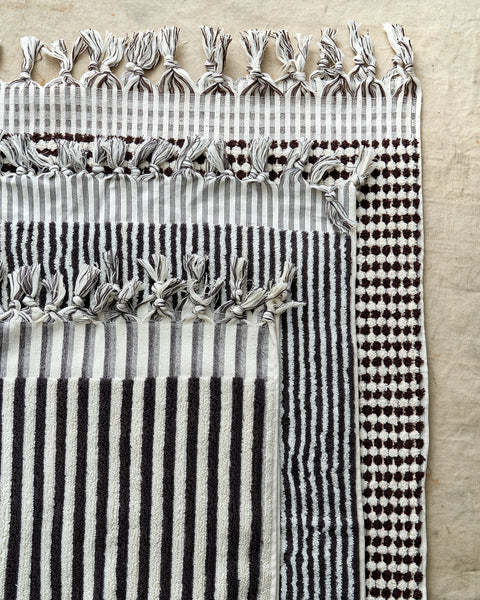 Hand loomed organic bath towel 