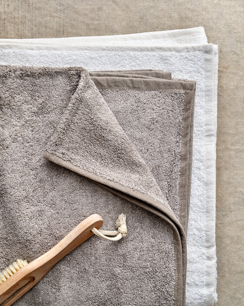 Sustainable bamboo towels- dyed in herbs