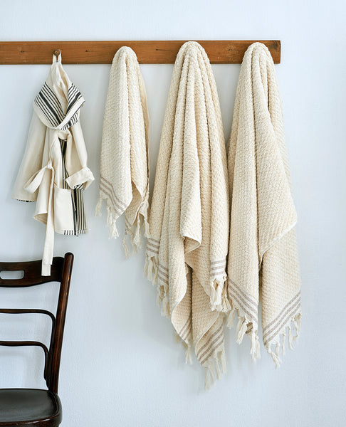Thick Turkish towel Handmade organic cotton