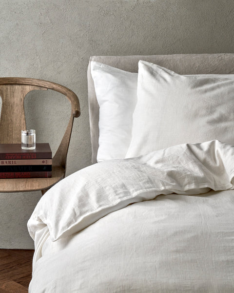 Hand made bed linen- organic and sustainable