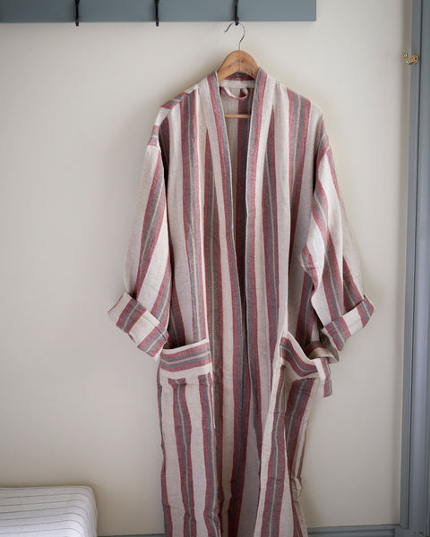 Handmade linen robe