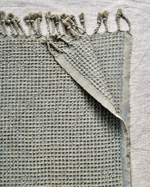 Organic waffled towel