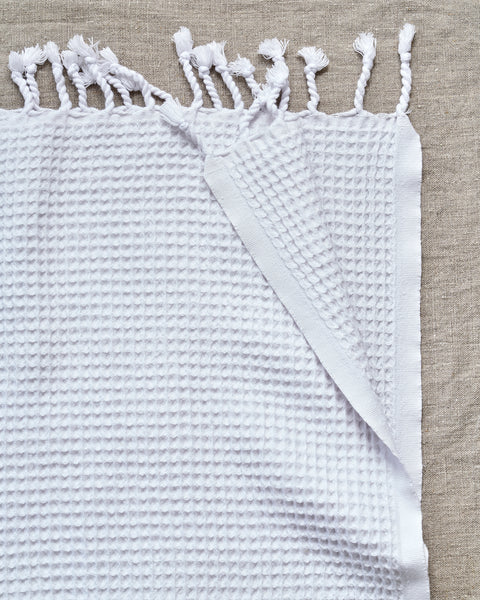 Organic waffled towel