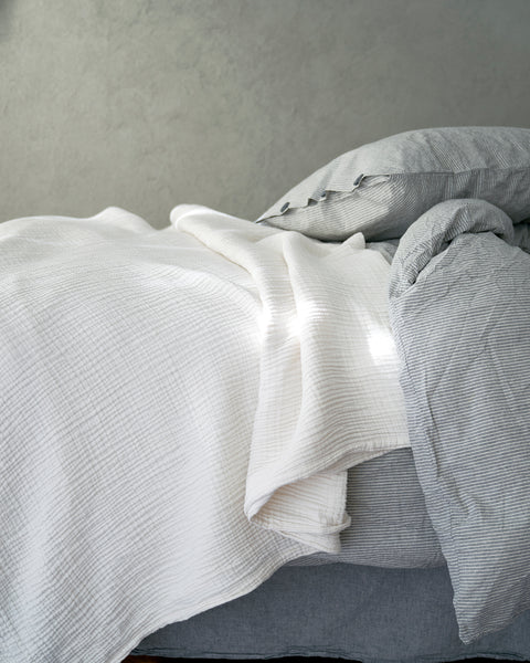 4-layer muslin bed spread sustainable cotton